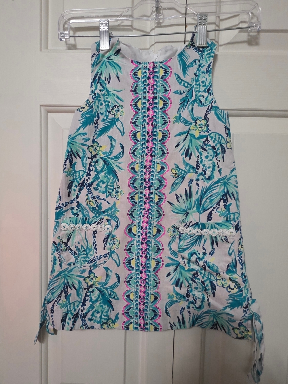 Lilly Pulitzer Girls Classic Shift Tropical Dress Size 5
